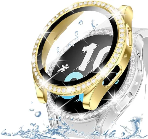 Vista 46 de DEALELE Paquete de 1 + 3 fundas compatibles con Samsung Galaxy Watch 7 Ultra (1.772 pulgadas), funda protectora de policarbonato transparente
