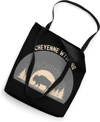 Vista 2 de Cheyenne Wyoming Buffalo Sunset Tote Bag