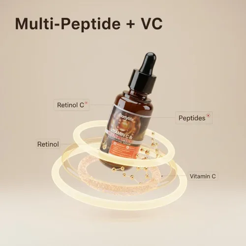 Vista 4 de Suero facial multipéptido para antienvejecimiento con aumento de colágeno, reduce las arrugas suero hidratante facial, con acetil hexapéptido8