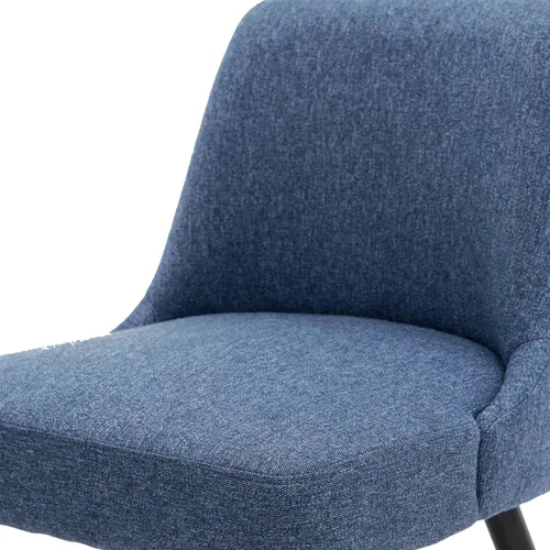 Vista 7 de MINCETA Dining Chair,Morden Upholstered Kitchen Chair with Wood-Leg for Kitchen,Set of 2,Performance Fabric in Navy