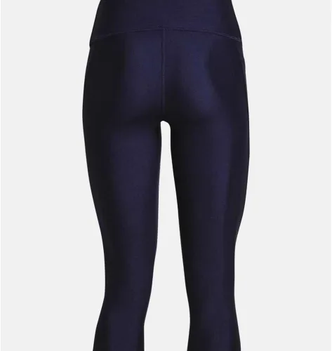 Vista 4 de Under Armour - Leggings capri con bolsillos para mujer, de tela HeatGear, de tiro alto y con pretina antideslizante