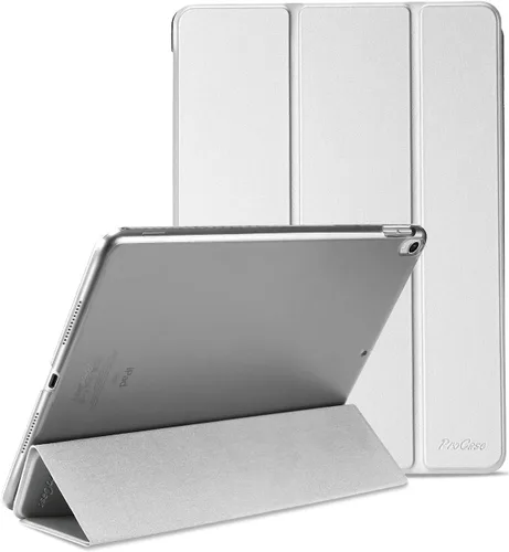Vista 18 de ProCase Funda Inteligente para iPad Air de 10,5" 3ª Generación 2019 / iPad Pro 2017, Funda Delgada con Soporte con Parte Trasera Translúcida Negro