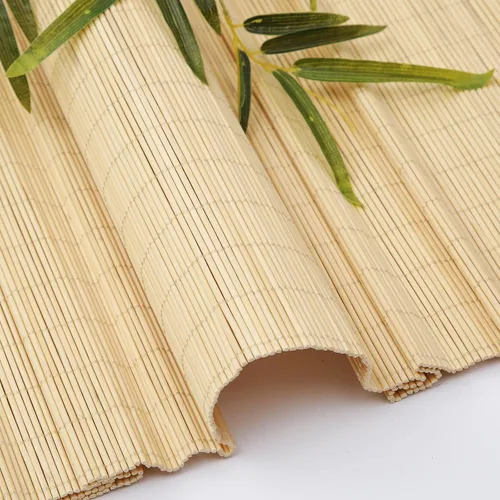 Vista 3 de Persianas romanas de bambú para exteriores, persianas de bambú personalizadas para exteriores, impermeables, resistentes al viento, para patio