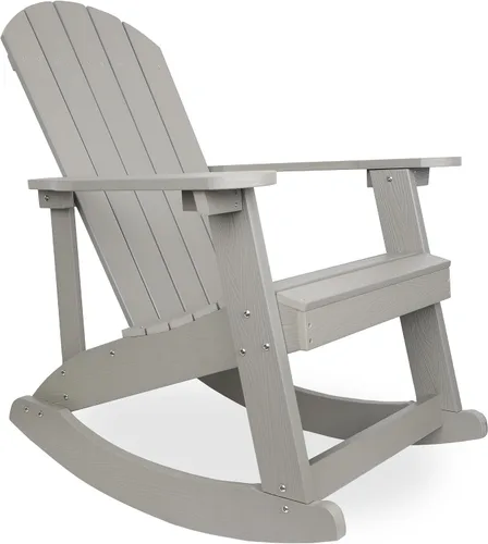 Vista 14 de Alpine Corporation Silla plegable Adirondack para exteriores de 38 pulgadas de alto con portavasos y otomana, diseño ergonómico clásico, muebles