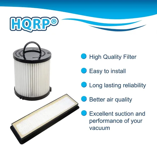 Vista 3 de HQRP Filtro HEPA y filtro de escape compatible con Eureka AirSpeed PRO All Floor Rewind Pet AS1061A, AS1060 serie de aspiradoras verticales