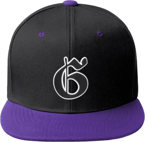 Vista 1105 de Daxton Gorra clásica con visera de billete plano con letras del alfabeto inglés antiguo de la A a la Z