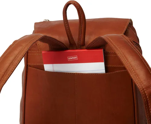 Vista 3 de Piel Leather Mochila para tablet con solapa, Saddle, Mochila para tablet con solapa