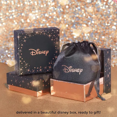 Vista 6 de Disney Aretes de piedra natal de Minnie Mouse para mujer, aretes de oro de 10 quilates de Disney - Joyas de Disney para mujer