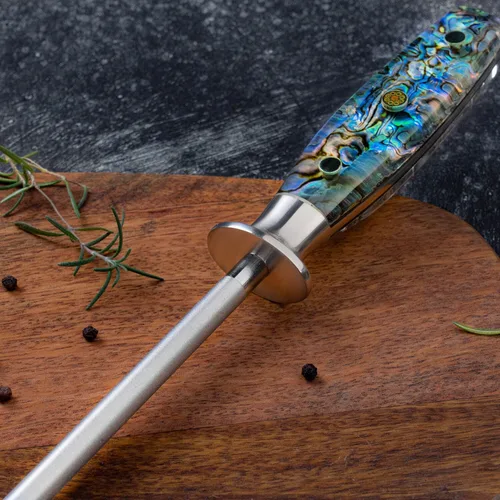 Vista 4 de SENKEN - Cuchillo profesional de esmeril de acero para afilar, increíblemente fuerte para afilar y afilar cuchillos de hasta 63 HRC incluyendo todos