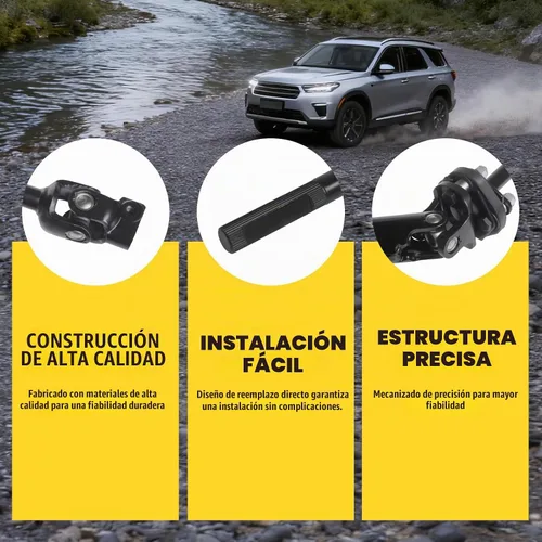 Vista 4 de TUCAREST Columna de eje de dirección intermedia 425-W01 compatible con Chevy S10 99-03 (para RWD, 2 puertas) 99-04 Tracker / 99-05 Su-zuki Grand