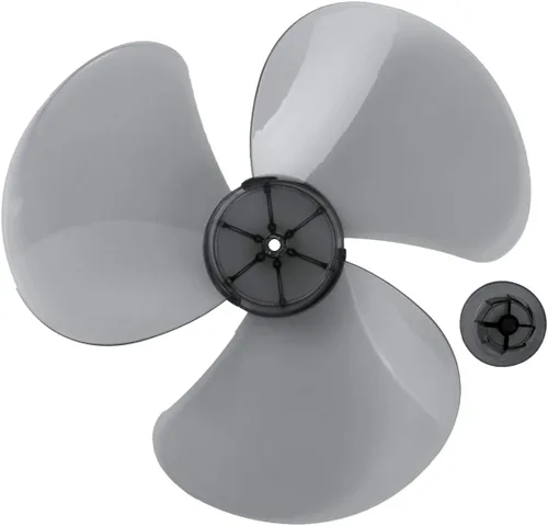 Vista 10 de Reemplazo de la hoja del ventilador de plástico para ventilador de pie ventilador de mesa accesorios generales con cubierta de tuerca negro A 10