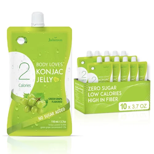 Vista 8 de Jadamsun Jugo de gelatina Konjac (Mango, 20 piezas) – Delicioso aperitivo coreano saludable bajo en calorías, aperitivo de fruta potable, sin