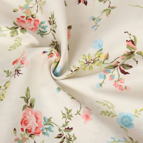 Vista 5 de Fundas de almohada para cama Queen, 100% algodón, diseño floral, transpirable, con cierre de sobre, 20 x 30 pulgadas