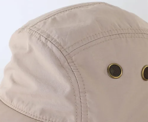 Vista 4 de Connectyle Gorra de protección solar UV para hombre, gorra de senderismo con solapa para el cuello, sombrero de pesca