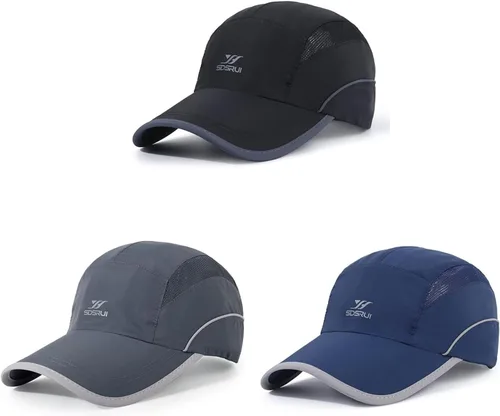 Vista 62 de Gorra deportiva de malla ligera de secado rápido para hombres y mujeres