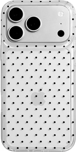 Vista 84 de inewateri Funda compatible con iPhone 11 con bonito diseño estético de lunares a la moda, fundas simples para TPU suave, funda de protección Negro