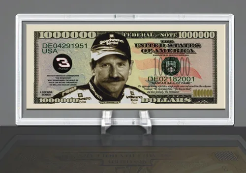 Vista 3 de Dale Earnhardt - Billete coleccionable de un millón de dólares