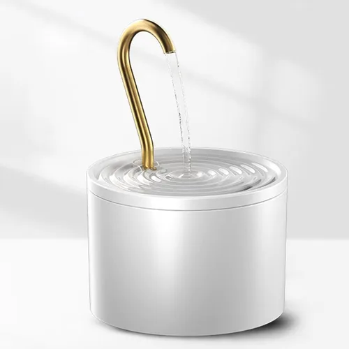 Vista 9 de Fuente de agua de cerámica para gatos de 60.87 oz/1.8 L, dispensador automático súper silencioso para beber mascotas con 7 filtros de repuesto