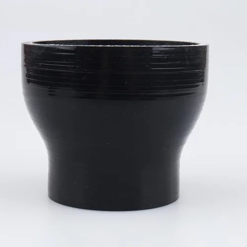 Vista 75 de AC PERFORMANCE ID de 1" a 1/2" (25mm a 13mm) Manguera de silicona recta reductora de 3 capas reforzada negra, 3" de longitud Negro