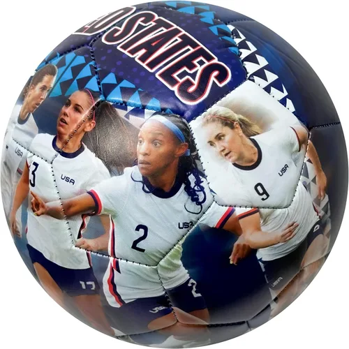 Vista 2 de Icon Sports US Soccer - Pelota gráfica de la selección nacional de mujeres, talla 4, USWNT Players Photo Soccer Ball #4, rosa