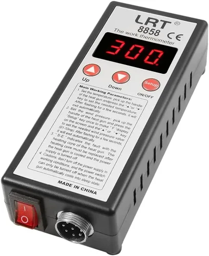 Vista 4 de Estación de aire caliente micro 8858 LRT SMD de retrabajo de desoldadura digital Smart Sleep Mode / Auto Cooling Protection / Airflow Adjustment