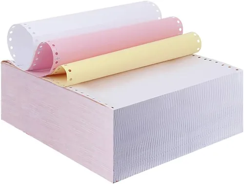 Vista 9 de FirstZi Papel de computadora NCR de alimentación continua de 9-1/2 x 11 pulgadas, 2 capas, 1000 unidades de papel de copia autocopiado