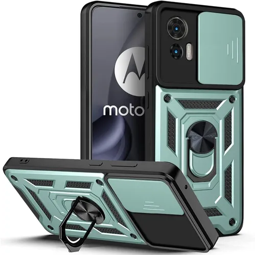 Vista 28 de Compatible con carcasa de soporte Infinix Zero Ultra 5G, con cubierta de lente de cámara deslizante compatible con funda Infinix Zero Ultra 5G Negro