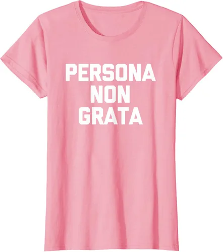 Vista 12 de Persona Non Grata - Divertida camiseta sarcástica con frase sarcástica, Negro
