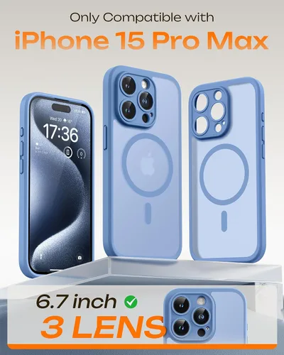 Vista 660 de TOCOL Funda para iPhone 11, compatible con Magsafe, protección completa de cámara, imanes integrados, protección contra caídas, funda translúcida