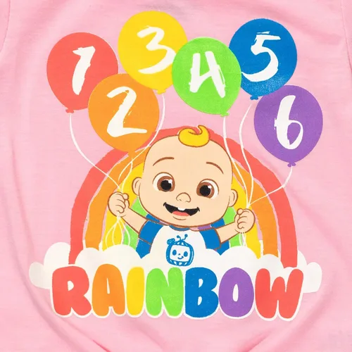 Vista 4 de CoComelon JJ - Conjunto de camiseta y pantalones cortos