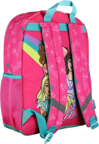 Vista 3 de AI ACCESSORY INNOVATIONS Barbie - Mochila escolar con lentejuelas de 16 pulgadas con manga tecnológica
