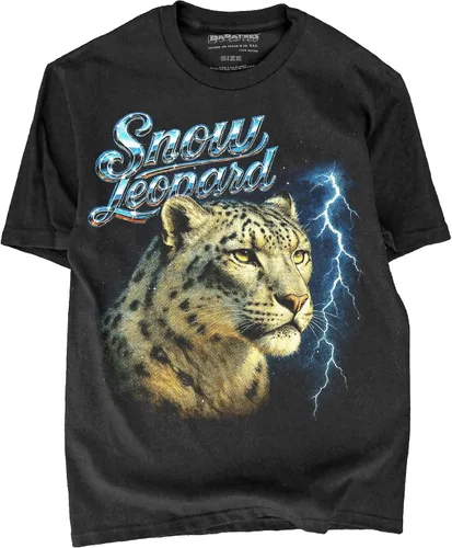 Vista 9 de Camiseta de Heavy Metal de los 80s con Animal en Negro - 100% Algodón - para Hombre y Mujer