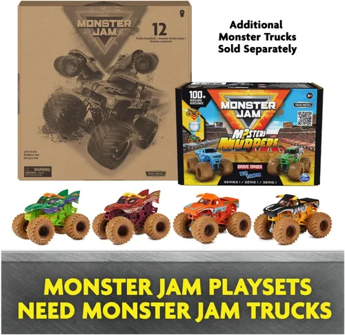 Vista 7 de Monster Jam, juego Dueling Dragon con camión monstruo Dragón exclusivo a escala 1:64, juguetes para niños de 3 años en adelante