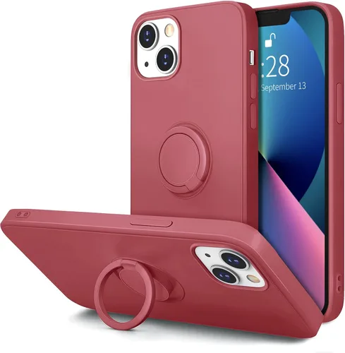 Vista 16 de Hython Funda para iPhone 13 con soporte de anillo [soporte de anillo giratorio de 360° con soporte magnético] [Soporte de montaje en automóvil]