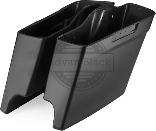 Vista 3 de Parabrisas personalizado Moto OnFire, diseño con aerógrafo, Saddlebags