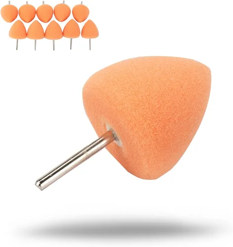 Vista 10 de Maxshine 10 Piezas MN01 Pulidora Pequeña y Accesorios - Almohadillas de Pulido Verdes de 15mm (0,59”), Ideales para Pulido y Pulido de Áreas