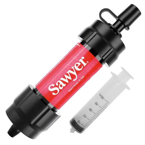 Vista 19 de Sawyer Products SP350 Sistema de filtración de agua Mini, solo filtro y émbolo de limpieza, individual, morado