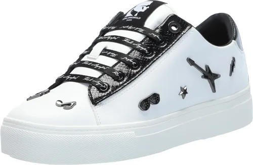 Vista 16 de Karl Lagerfeld Cate Pins - Tenis con cordones para mujer Negro