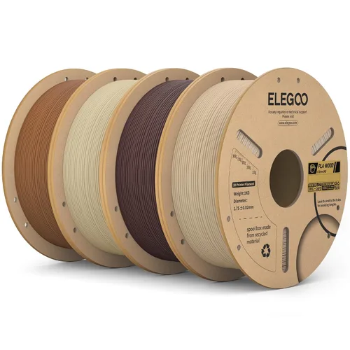 Vista 51 de ELEGOO Paquete de filamento PLA Plus negro 10KG, filamento para impresora 3D PLA+ resistente de 1.75mm precisión dimensional +/- 0.02mm, paquete