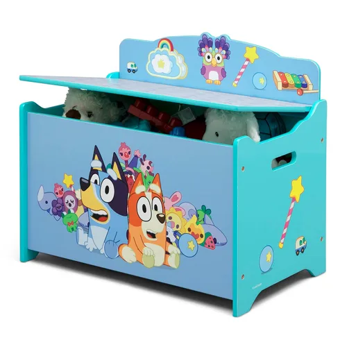 Vista 7 de Delta Children - Caja de juguetes de lujo Bluey Azul