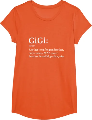 Vista 40 de Gigi Definition - Camiseta de regalo para abuela, cumpleaños y abuela, Negro