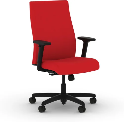 Vista 9 de HON Ignition 2.0 - Silla de oficina de tela, tapizada, brazos ajustables, silla de oficina ergonómica ejecutiva reclinable, con inclinación