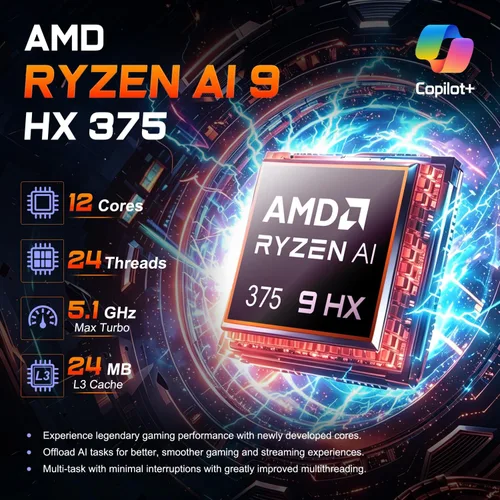 Vista 3 de Laptop para juegos HP OMEN 16 MAX RTX 5070 Ti AMD Ryzen AI 9 HX 375 240Hz