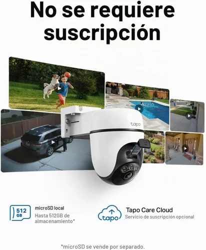 Vista 7 de Tapo 2K Outdoor Pan/Tilt Wireless Security Camera, C610 KIT