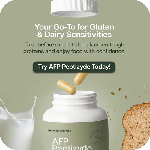 Vista 8 de Houston Enzymes – Peptizyde AFP – 90 cápsulas – Combinación de enzimas formulada profesionalmente con actividad DPP IV – Apoya la digestión