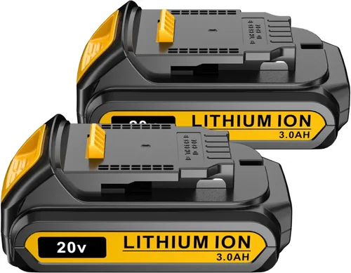Vista 7 de Paquete de 4 baterías de repuesto DCB203 para DEWALT 20V MAX, 3.0-Ah, compatible con herramientas eléctricas inalámbricas Dewalt de 20 voltios