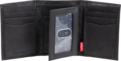 Vista 3 de Levi's Men's Trifold Wallet-Sleek and Slim Includes Id Window and Credit Card Holder