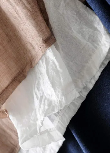 Vista 4 de SCOFEEL Camiseta sin mangas de lino ligero para mujer, camiseta sin mangas de doble capa