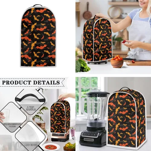 Vista 3 de Cubiertas para tostadoras de murciélagos de 2 rebanadas, protectores decorativos a prueba de polvo, cubiertas de tostadora, resistentes a