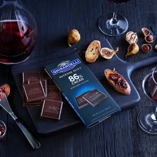 Vista 6 de Ghirardelli Barra oscura intensa de chocolate, Midnight Reverie, 3.17 onzas, paquete de 6